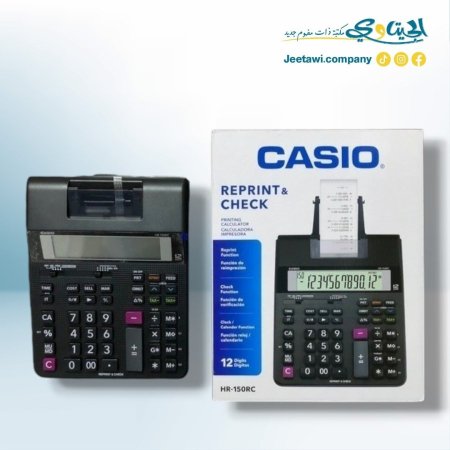 ماكنة حاسبة كاسيو مع  ورق  HR-150RC