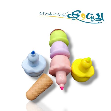 اقلام فسفوري 5 لون اشكال