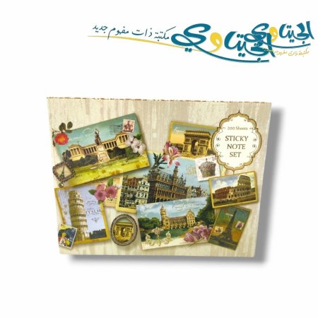 دفتر ورق ملاحظات لاصق 200 ورقة