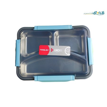 لانش بوكس غطاء شفاف ستانلس داخلي مقطع حجم كبير