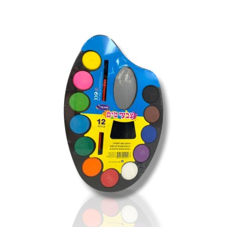 الوان مائية حجر 12 لون  شكل بليتة اوميجا <br> <span class='text-color-warm'>سيتوفر قريباً</span>